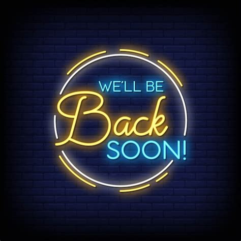 We'll be back soon! .